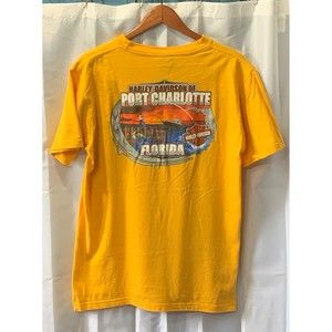 Harley Davidson Men's Size L Port Charlotte Florida Motorcycles Shirt